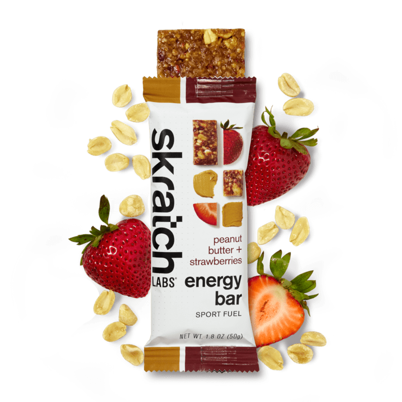 Load image into Gallery viewer, Skratch Energy Bar Sport Fuel Peanut Butter + Strawberries Energy Bar
