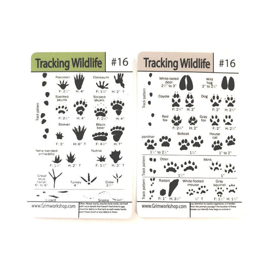 Grim Workshop Tip Card 16 Tracking Tip Card Campmor