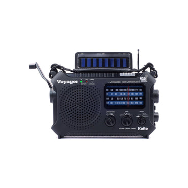 Kaito KA500 5-way Powered Emergency AM/FM/SW NOAA Weather Alert Radio with Solar,Dynamo Crank,Flashlight and Reading Lamp - Black
