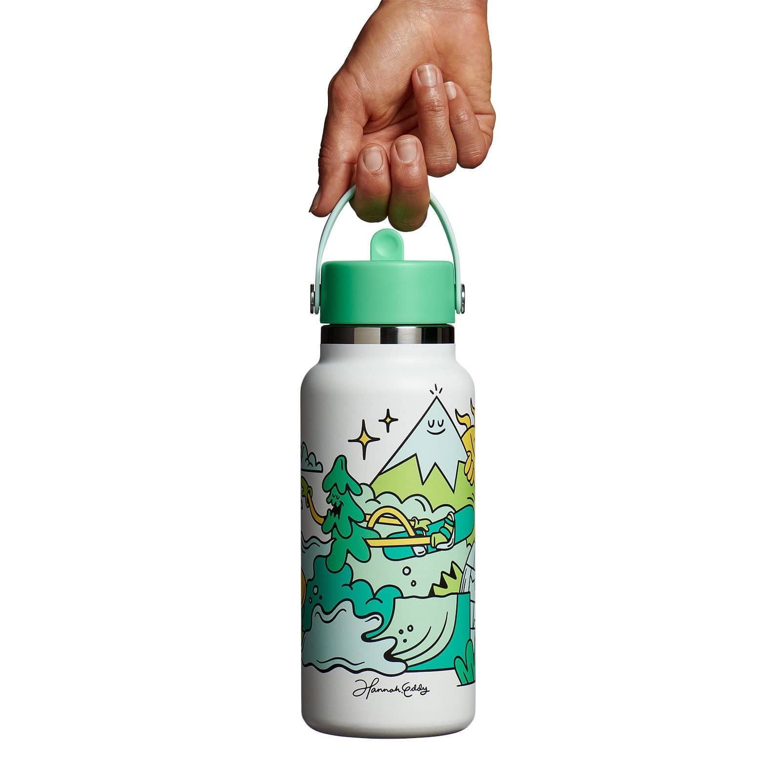 Hydro Flask 32 oz Wide Flex Straw Cap Usss X Hannah Eddy Spearmint Lim –  Campmor