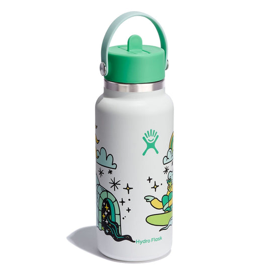 Hydro Flask 32 oz Wide Flex Straw Cap Usss X Hannah Eddy Spearmint Limited  Edition
