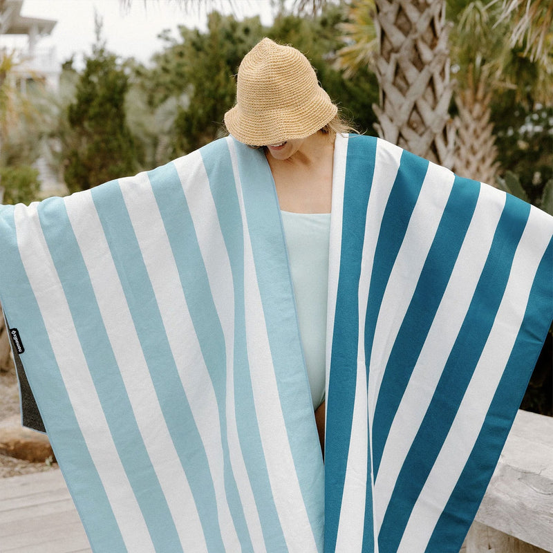 Load image into Gallery viewer, Nomadix Original Towel Cabana Stripe Sky Blue

