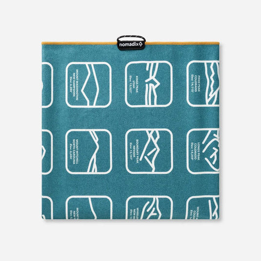 Nomadix Original Towel Peaks of the World Teal Ocean