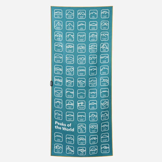 Nomadix Original Towel Peaks of the World Teal Ocean