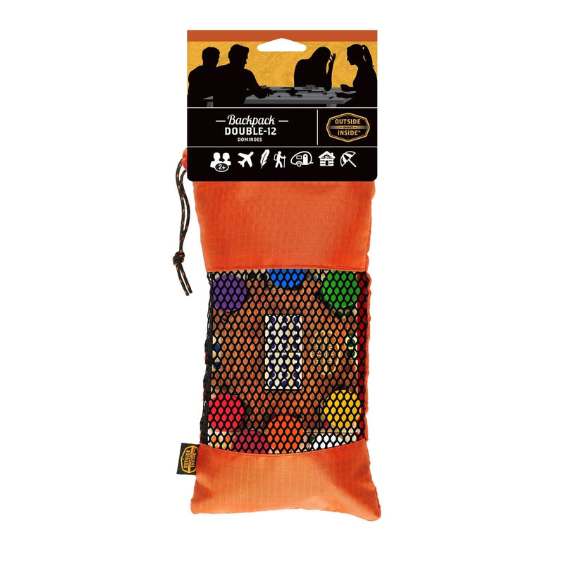 Load image into Gallery viewer, Outside Inside Backpack Double 12 Dominoes
