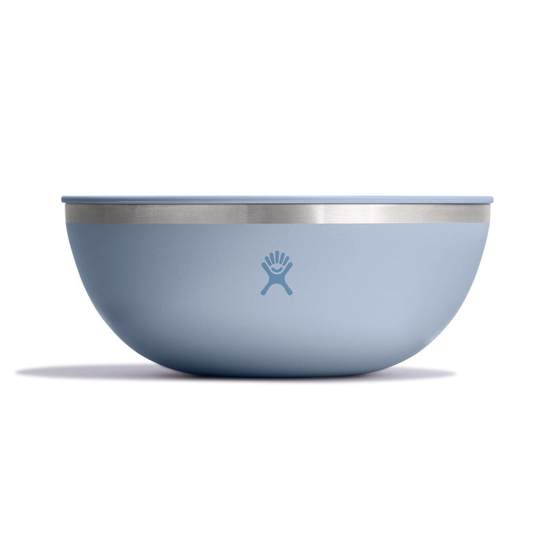 Load image into Gallery viewer, Blue bowl with a silver rim on a white background
