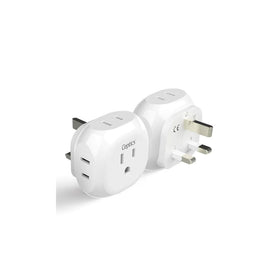 UK, Ireland Travel Plug Adapter - 4 in 1 - Ultra Compact - Light Weight (PT-7)-2 Pack