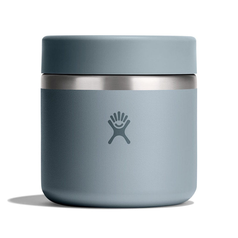 Load image into Gallery viewer, Blue thermos with silver lid on a white background
