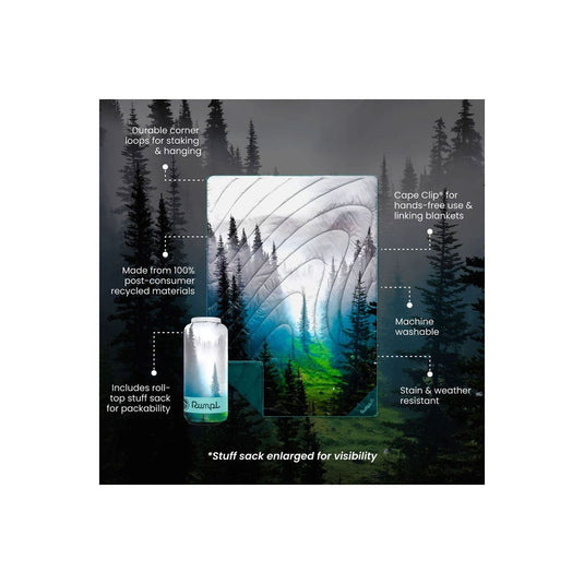 Rumpl Original Puffy Blanket - Olympic Fog