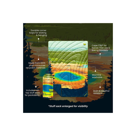 Rumpl Original Puffy Blanket - Yellowstone National Park