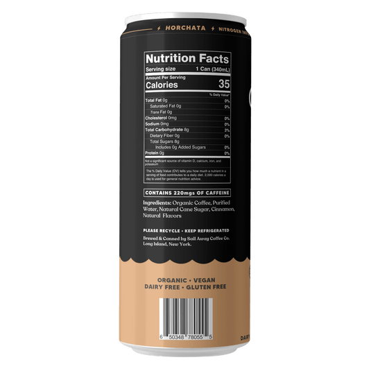 Nitro Cold Brew Coffee (Horchata) by Sail Away Coffee Co.