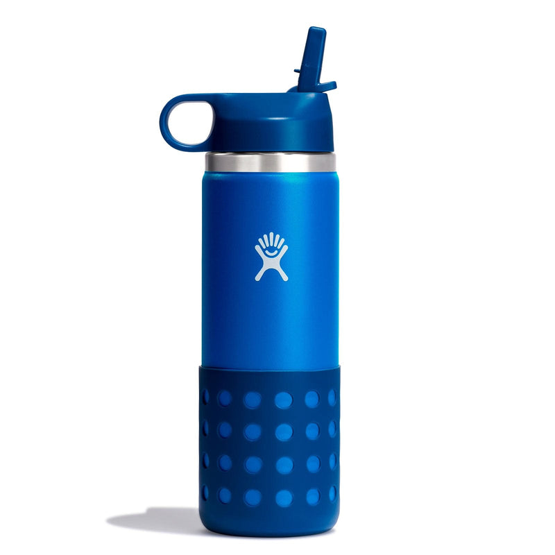 32oz Insulated Water Bottles with Matching Straw Lid and Rubber Boot - Peony
