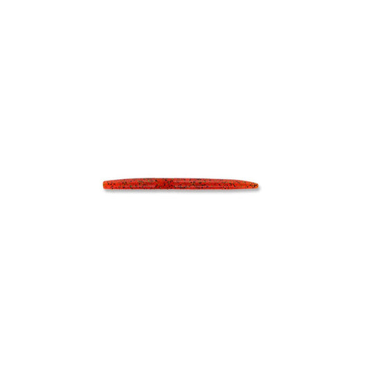 Red fishing lure on a white background