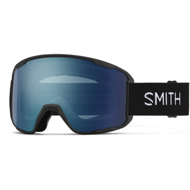 Smith Preview Low Bridge Fit Black/ChromaPop Everyday Blue Mirror Snow Goggles
