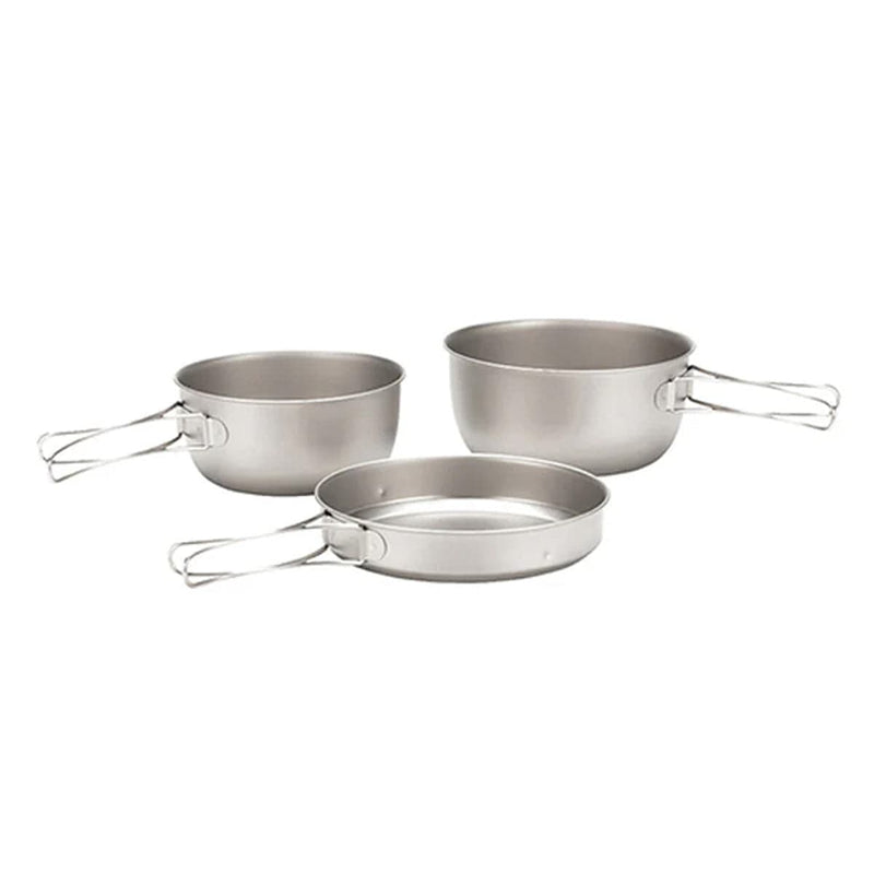 Load image into Gallery viewer, Snow Peak Titanium 3 Piece Cookset
