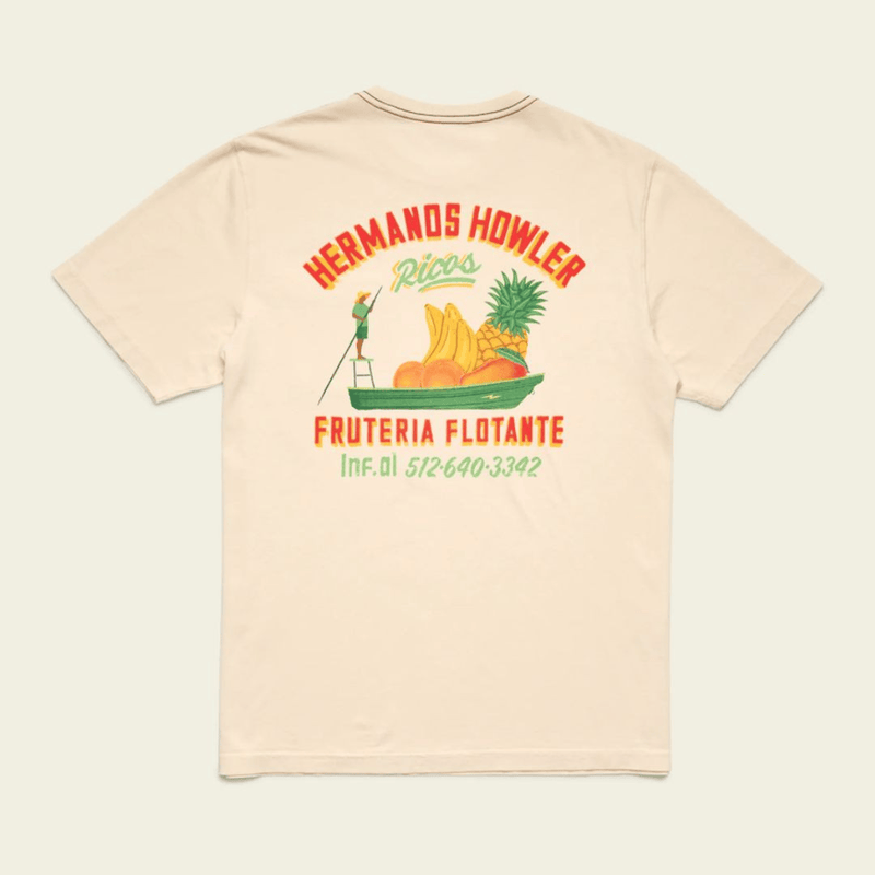Load image into Gallery viewer, Howler Brothers Cotton Pocket T-Shirt - Fruteria Flotante: Natural
