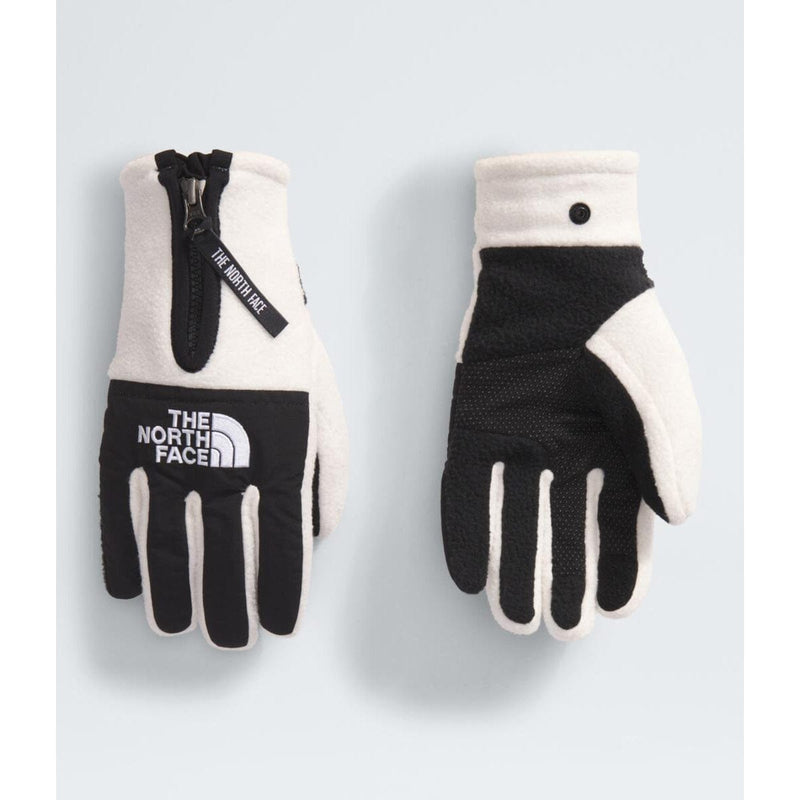 Load image into Gallery viewer, Pair of black and white gloves with The North Face logo on a light gray background

