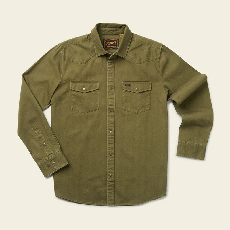 Load image into Gallery viewer, Howler Brothers Sawhorse Work Shirt - Cypress
