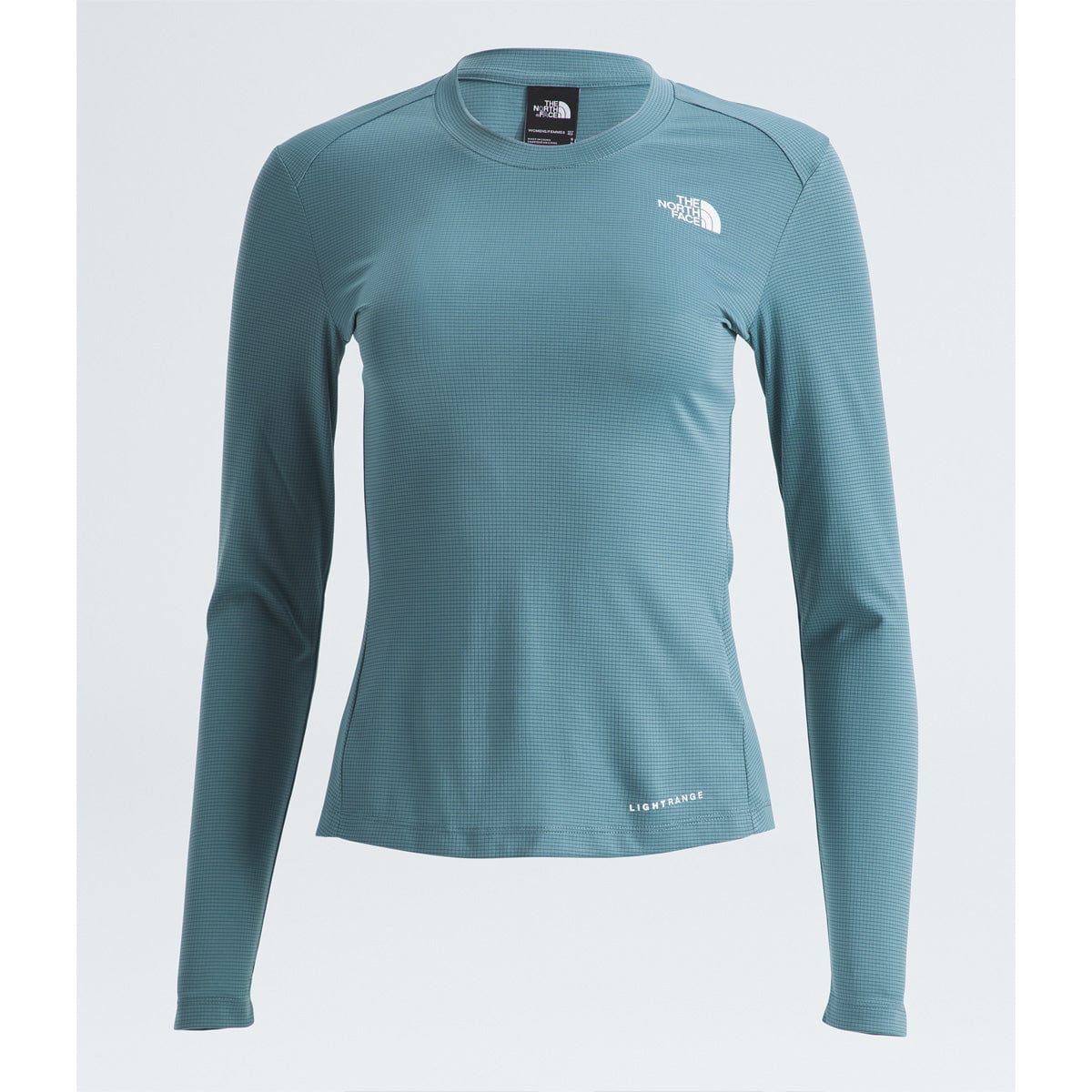 ★THE NORTH FACE★ Batura long sleeve zip-up tee LIGHT GRAY Women's The North Face Ribbed Long-Sleeve Full-Zip Top