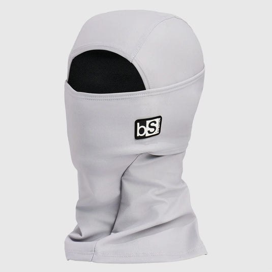 Gray balaclava with a logo on a white background