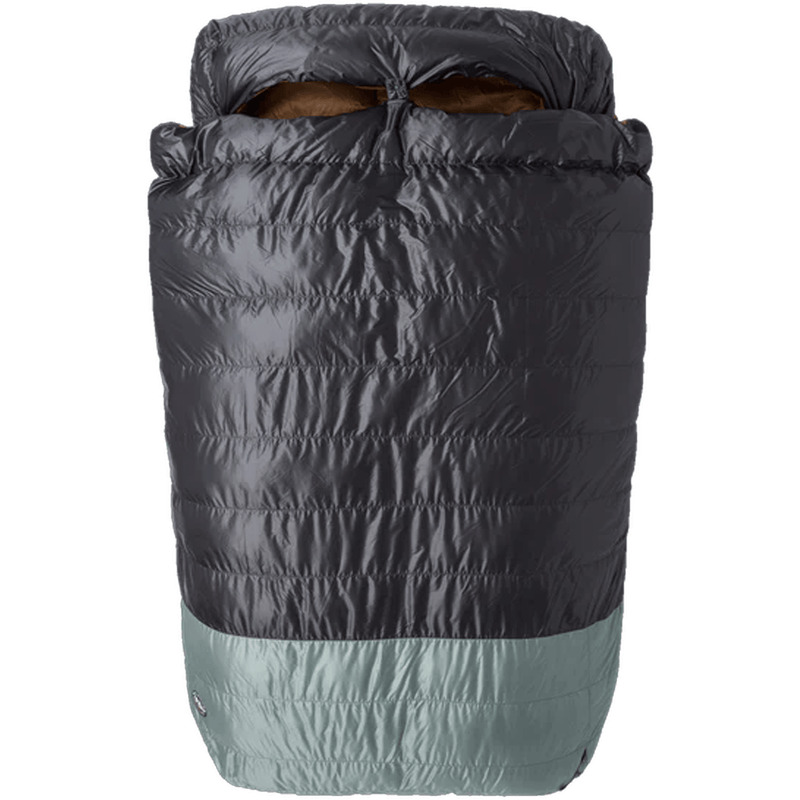 Load image into Gallery viewer, Dark gray and light gray sleeping bag on a white background
