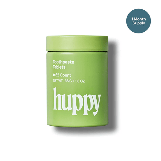 Huppy Fluoride-Free Toothpaste Tablets Peppermint