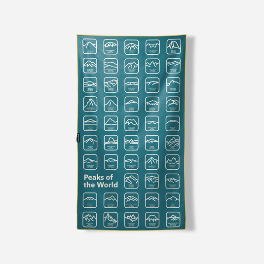 Nomadix Ultralight Towel: Peaks of the World Teal Ocean