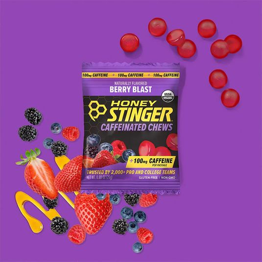Honey Stinger Berry Blast Caffeinated Energy Chews