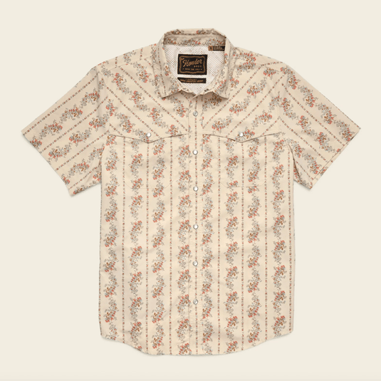Howler Brothers Open Country Tech Shirt - Grampa's Curtains Natural