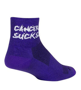 SockGuy Cancer Sucks Purple Classic 3in Sock