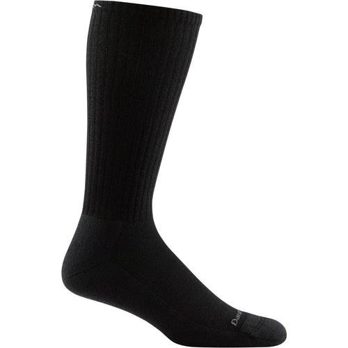Black sock on a white background