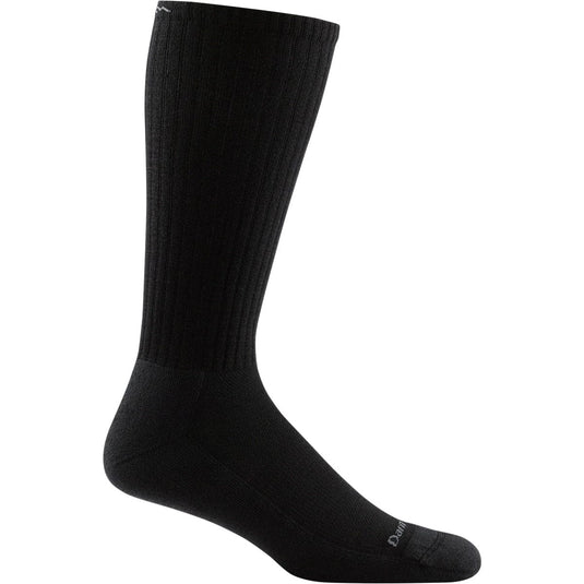 Black sock on a white background