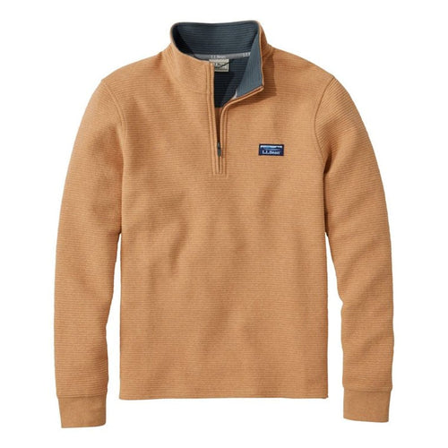 Brown pullover with a brand logo on a white background