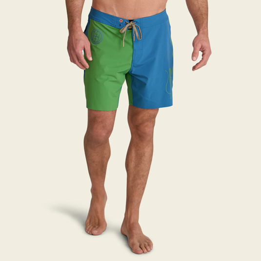 Howler Brothers Del Este Boardshorts - Skrimp-Blue Steel