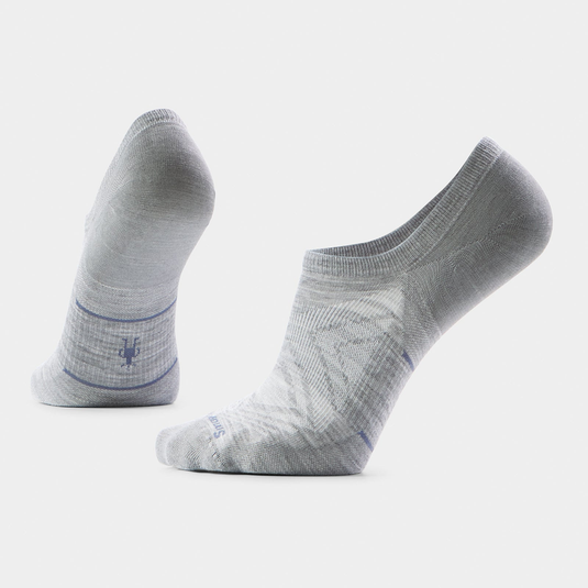 Pair of gray ankle socks on a white background