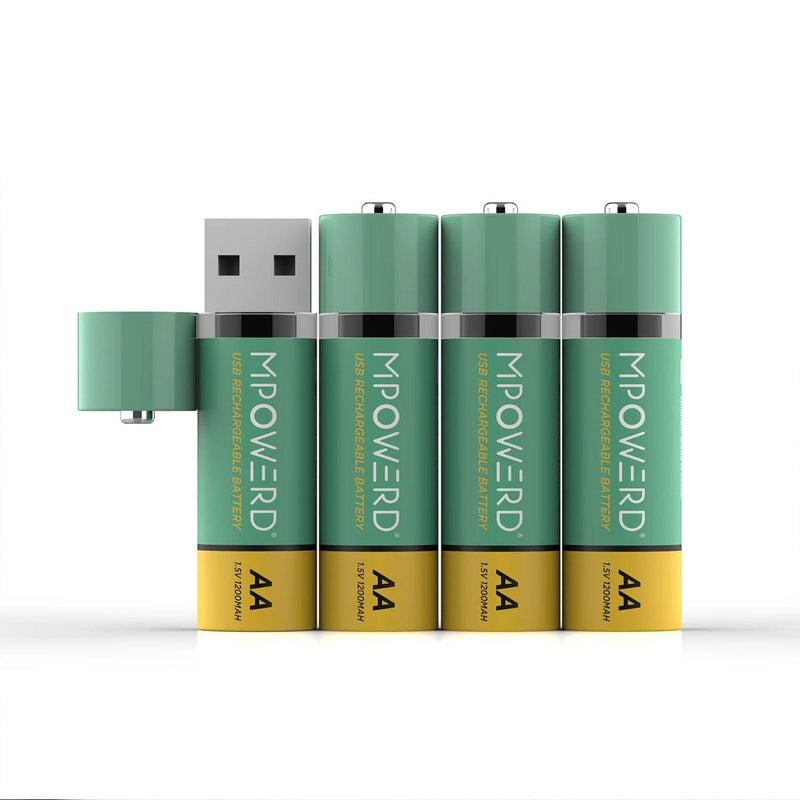 Load image into Gallery viewer, Mpowerd Rechargeable Batteries - 4 Pack
