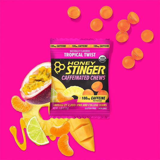 Honey Stinger Tropical Twist Caffeinated Energy Chews