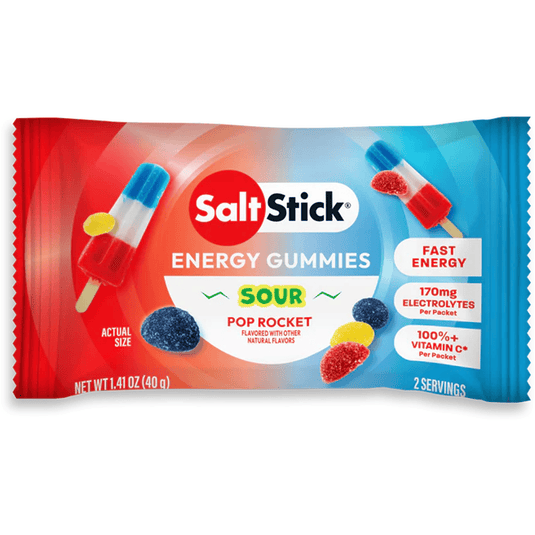 SaltStick Sour Pop Rocket Energy Gummies - 2 Serving