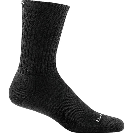 Black sock on a white background