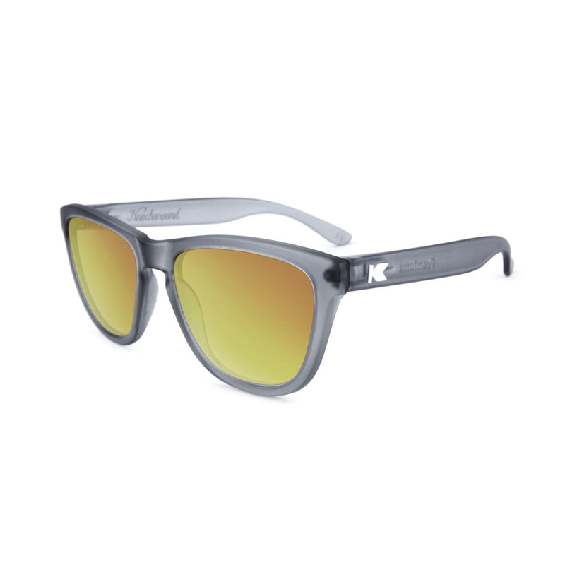 Load image into Gallery viewer, Knockaround Premiums Sunglasses - Frosted Grey/Red Sunset
