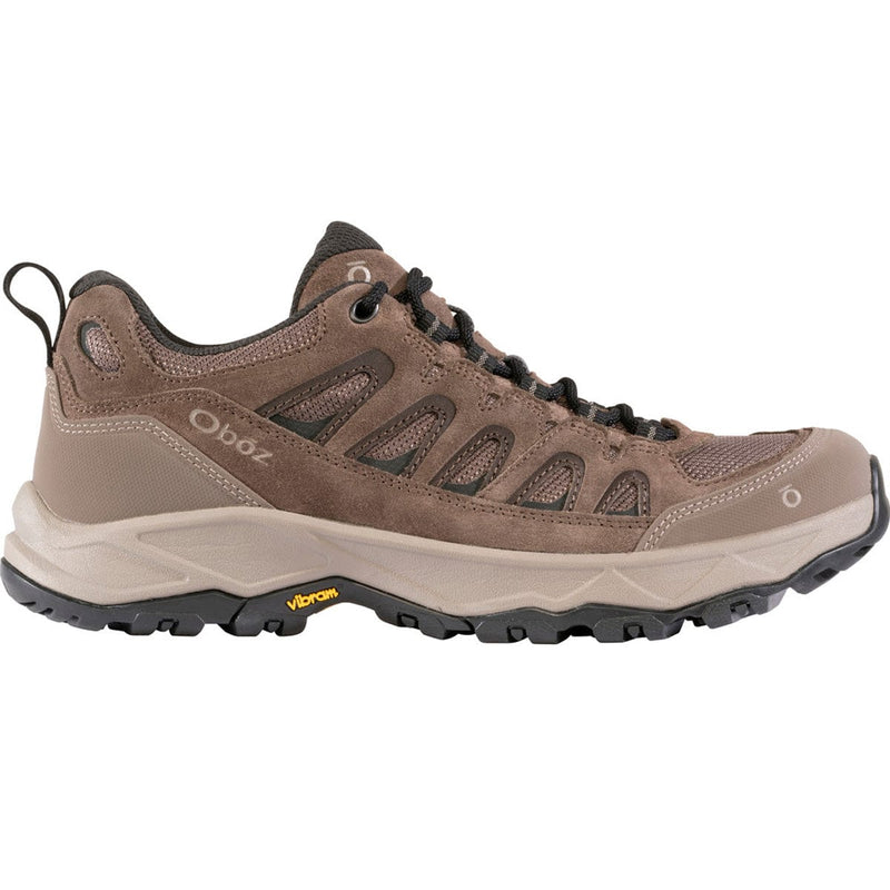 Load image into Gallery viewer, Brown hiking shoe with black accents on a white background
