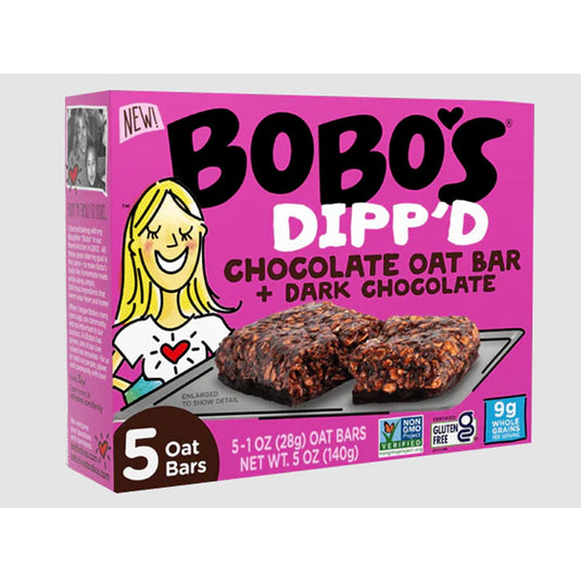 Bobos Dipp'd Chocolate Oat Bars + Dark Chocolate