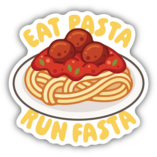 Stickers Northwest Eat Pasta Run Fasta