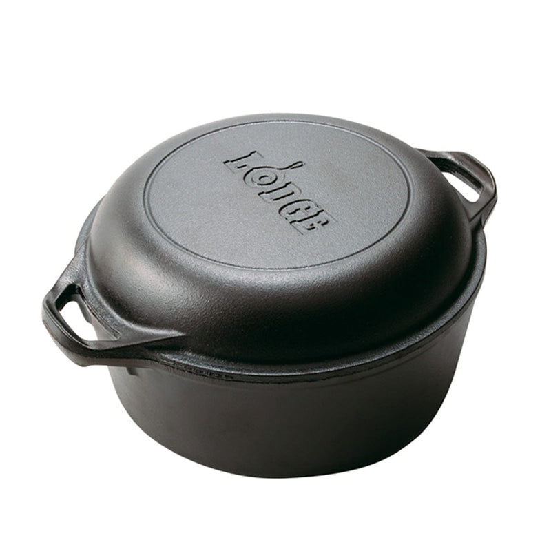 Load image into Gallery viewer, Lodge Cast Iron 5 Quart Cast Iron Double Dutch Oven

