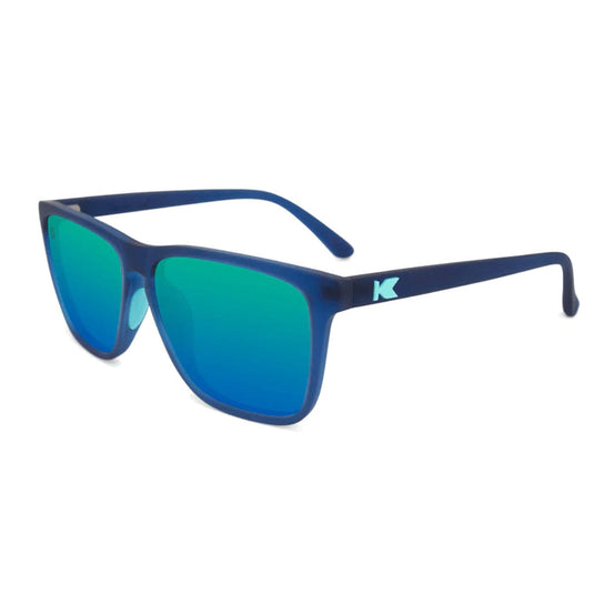 Knockaround Fast Lanes Sport Sunglasses - Rubberized Navy / Mint