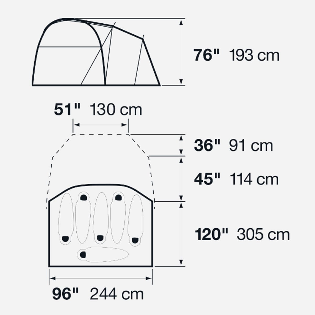 The North Face Wawona 6 Person Tent – Campmor