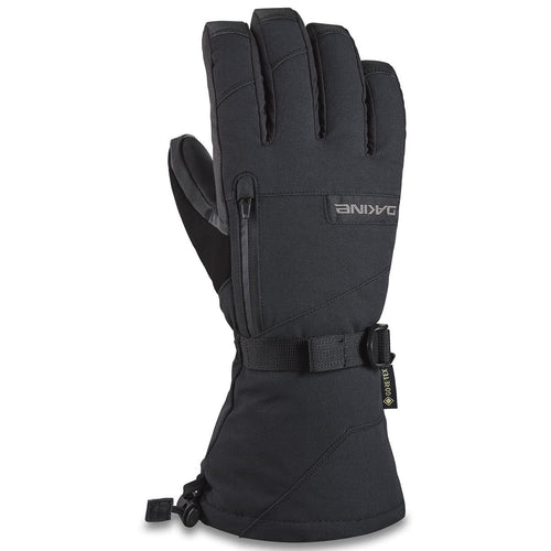 Black glove with a visible brand logo on a white background