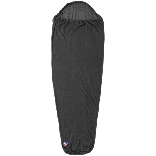 Black sleeping bag on a white background