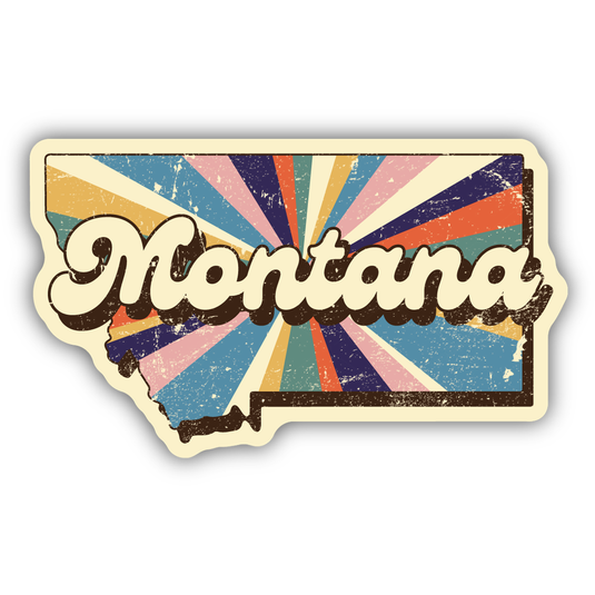 Stickers Northwest Retro Montana