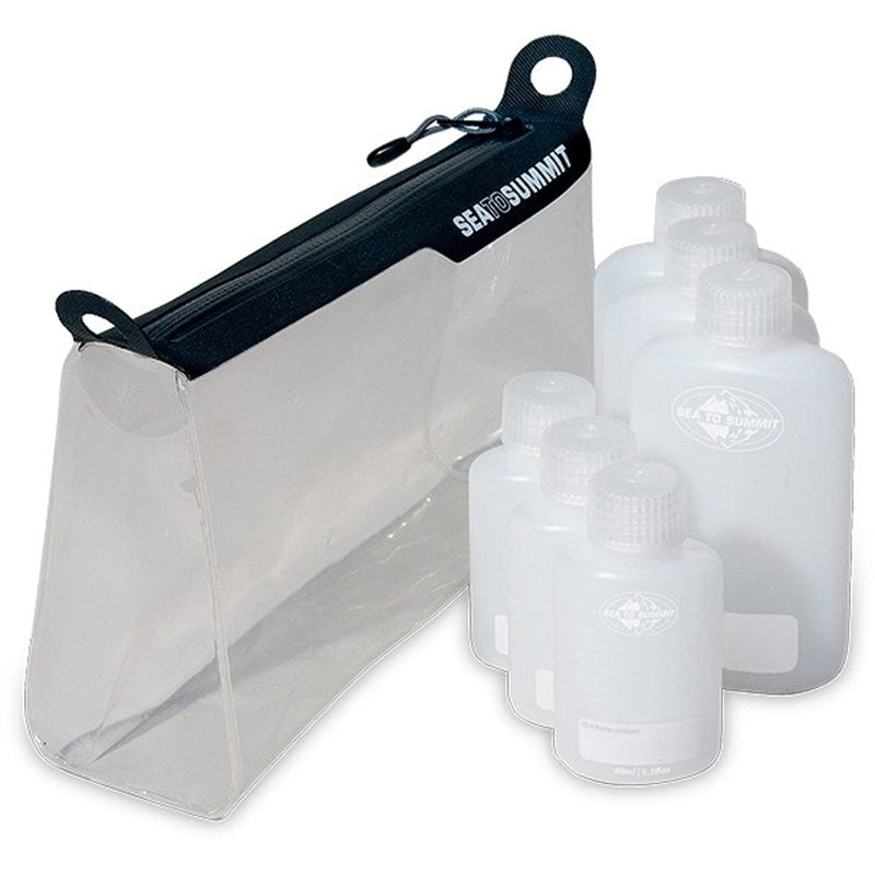 Load image into Gallery viewer, Sea-to-Summit TPU Clear Zip Pouch 6 Bottles TSA Carry on Size
